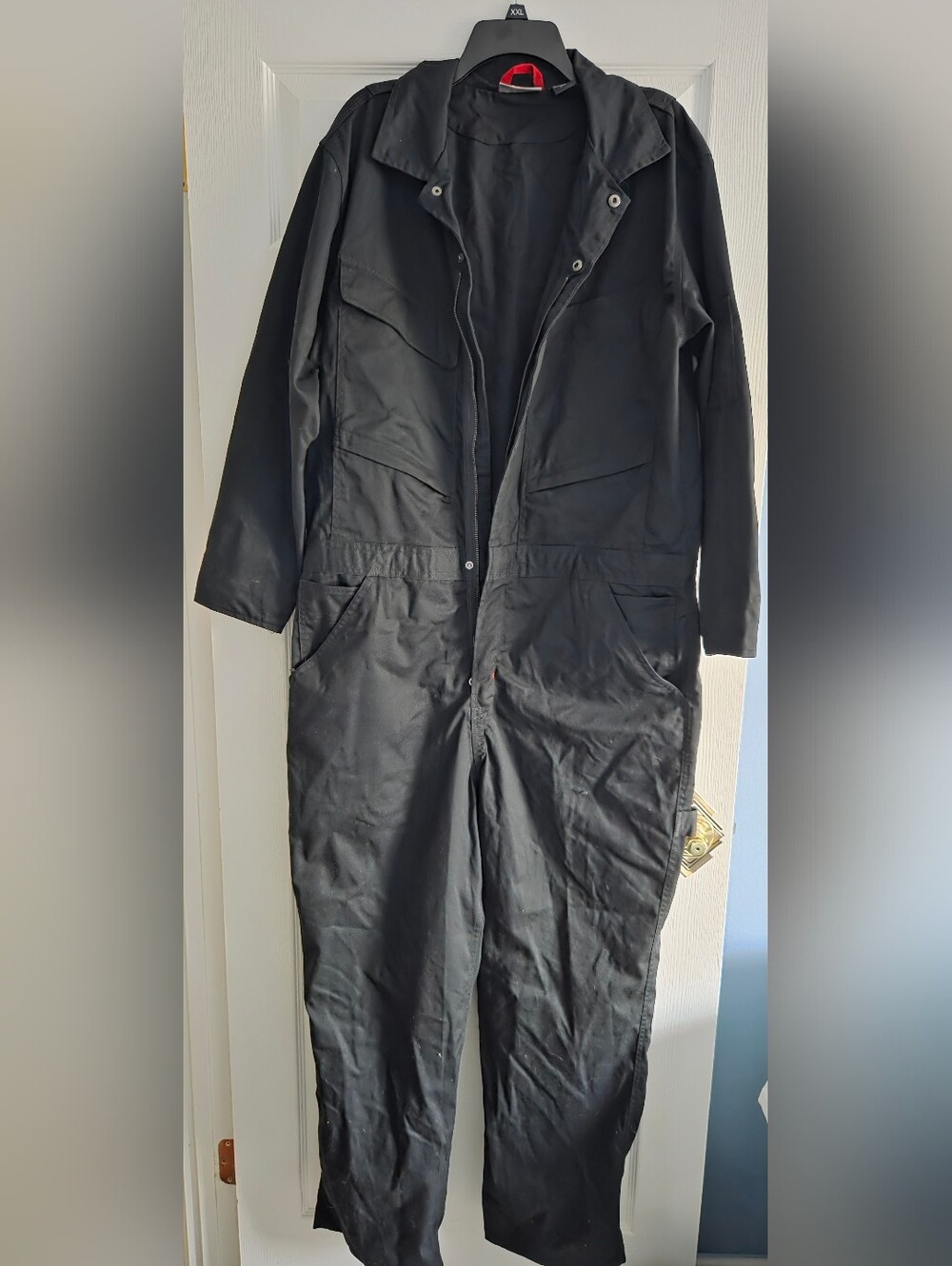 Men's Black Coverall Jacket - Unbranded Utility Jumpsuit